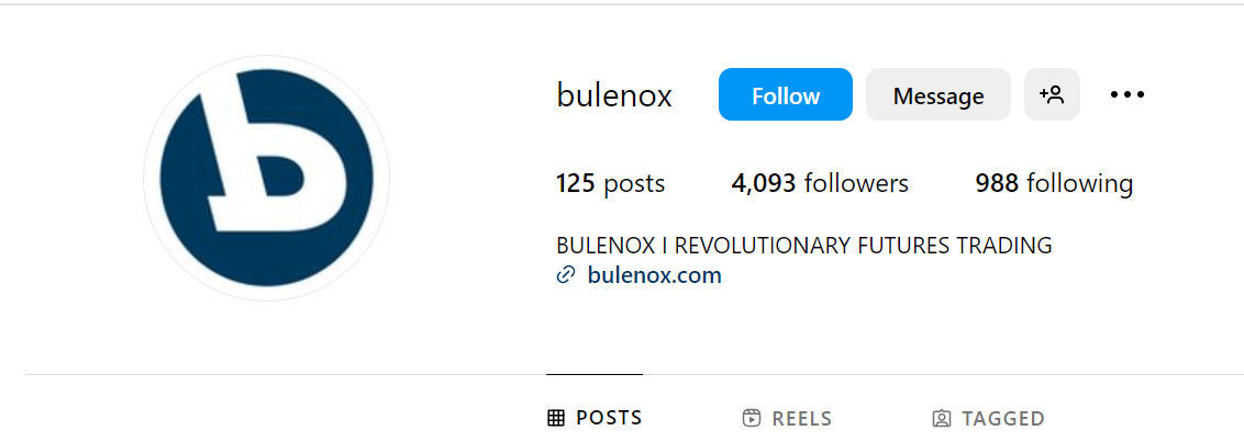 Bulenox Instagram Page