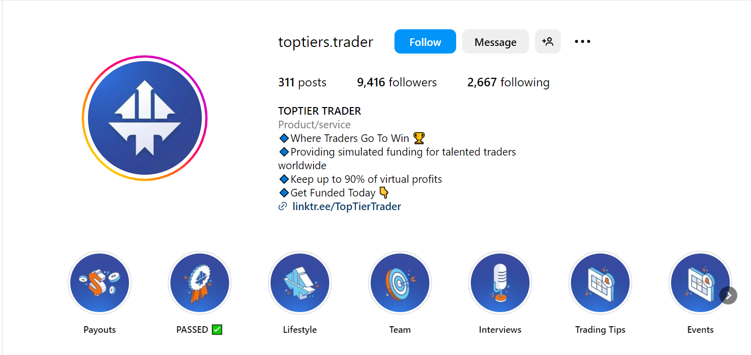 Top Tier Instagram Page