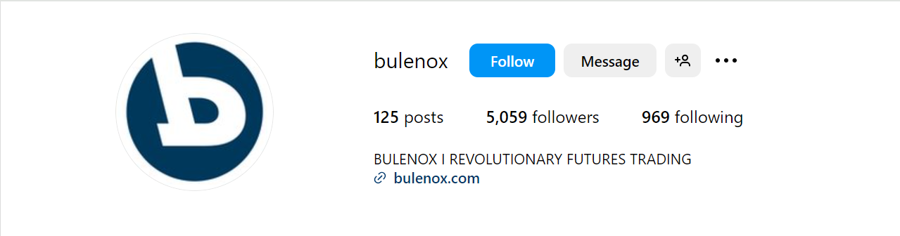 Bulenox Instagram Page