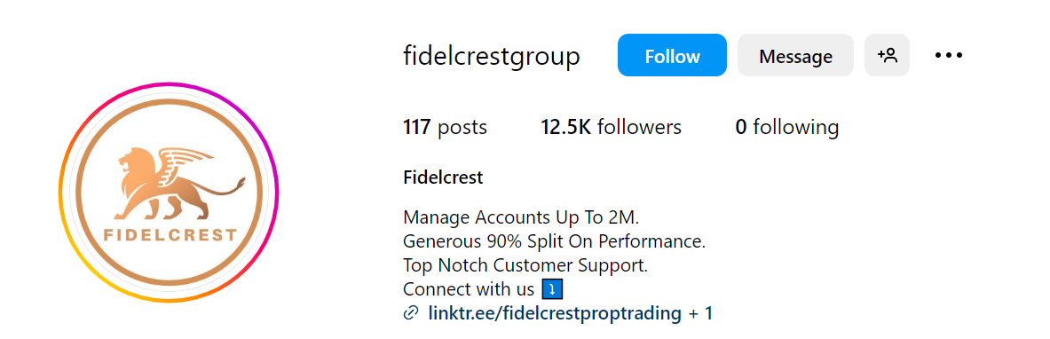 Fidelcrest Instagram Page