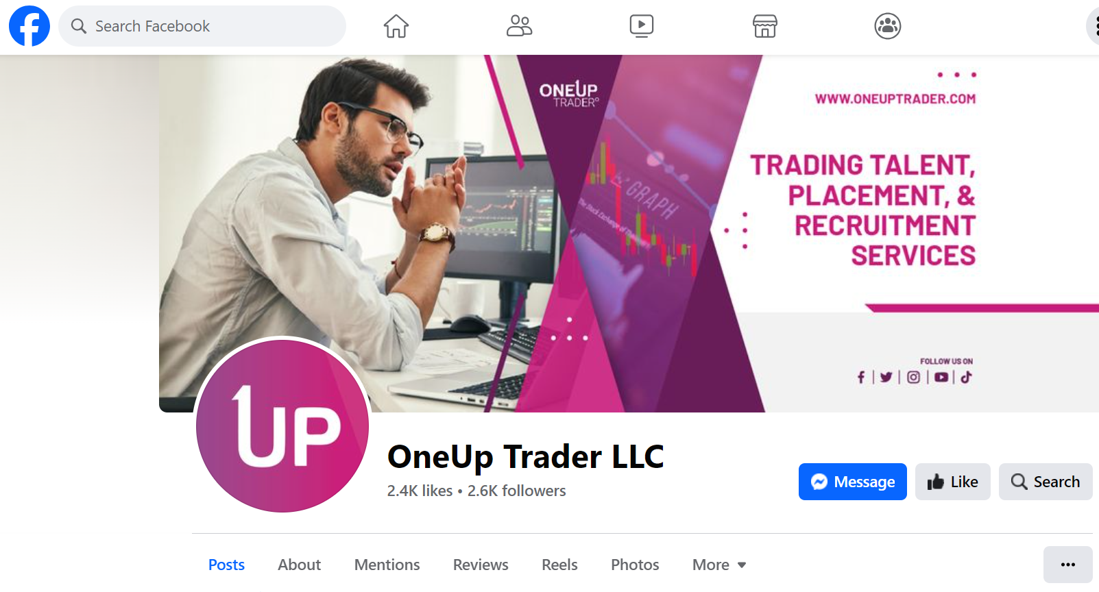 OneUp  Facebook