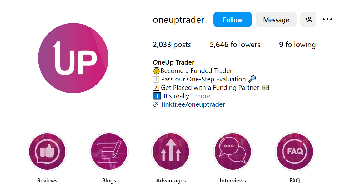 OneUp  Instagram