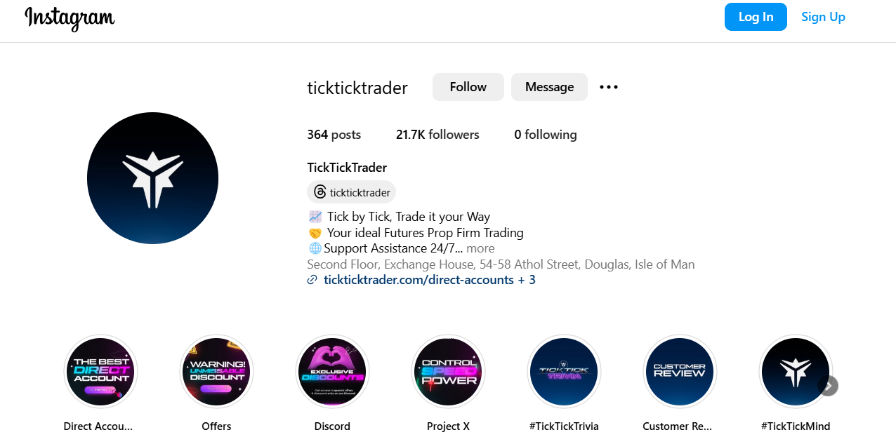 TikTik Trader Instagram