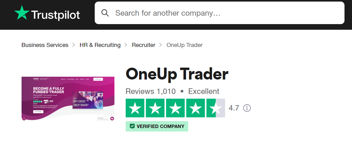 OneUp Trust Pilot