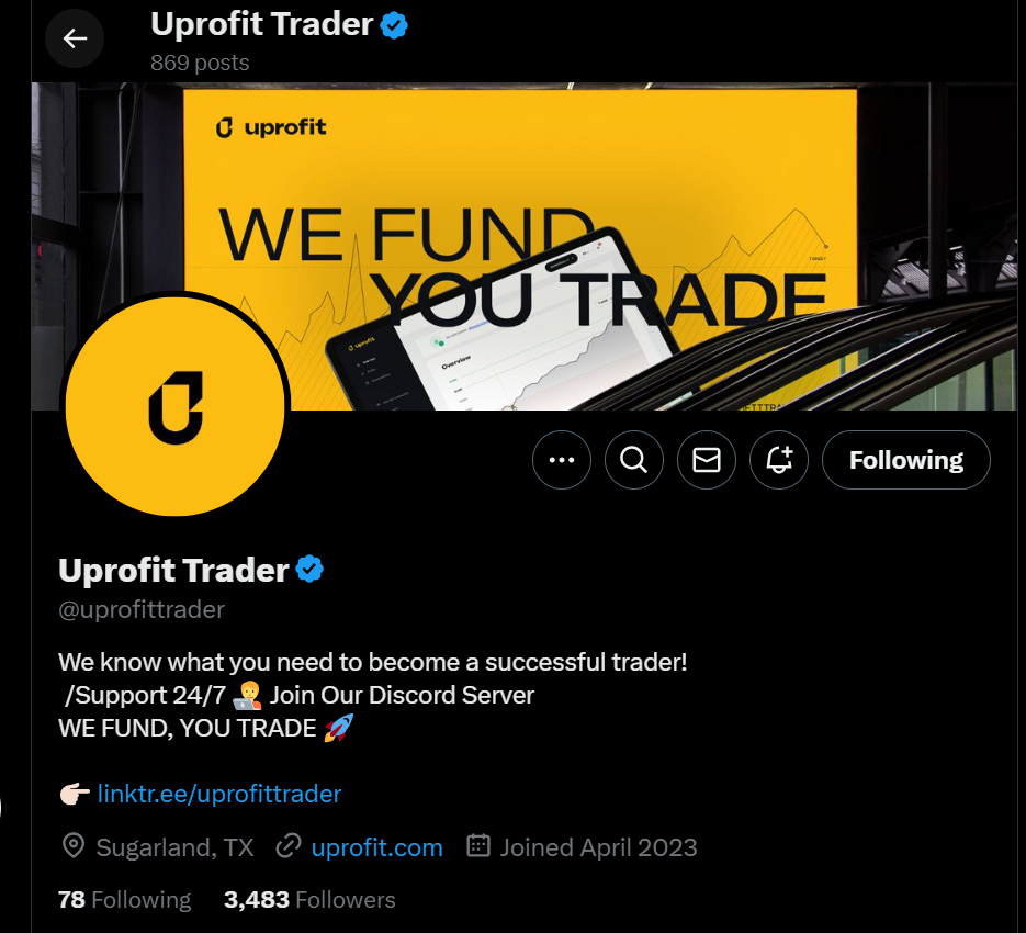 Uprofit Twitter