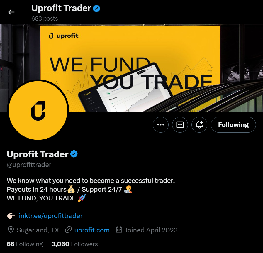 Uprofit Twitter