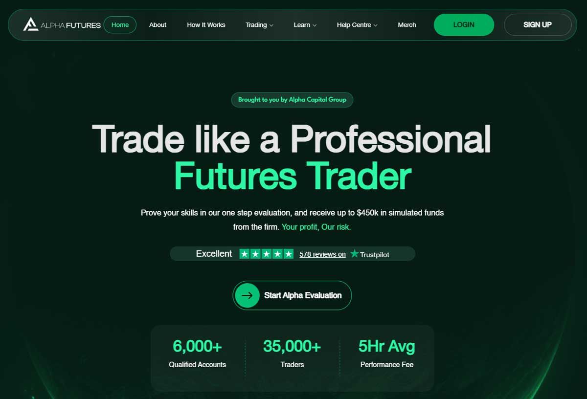 alpha futures trader funding program