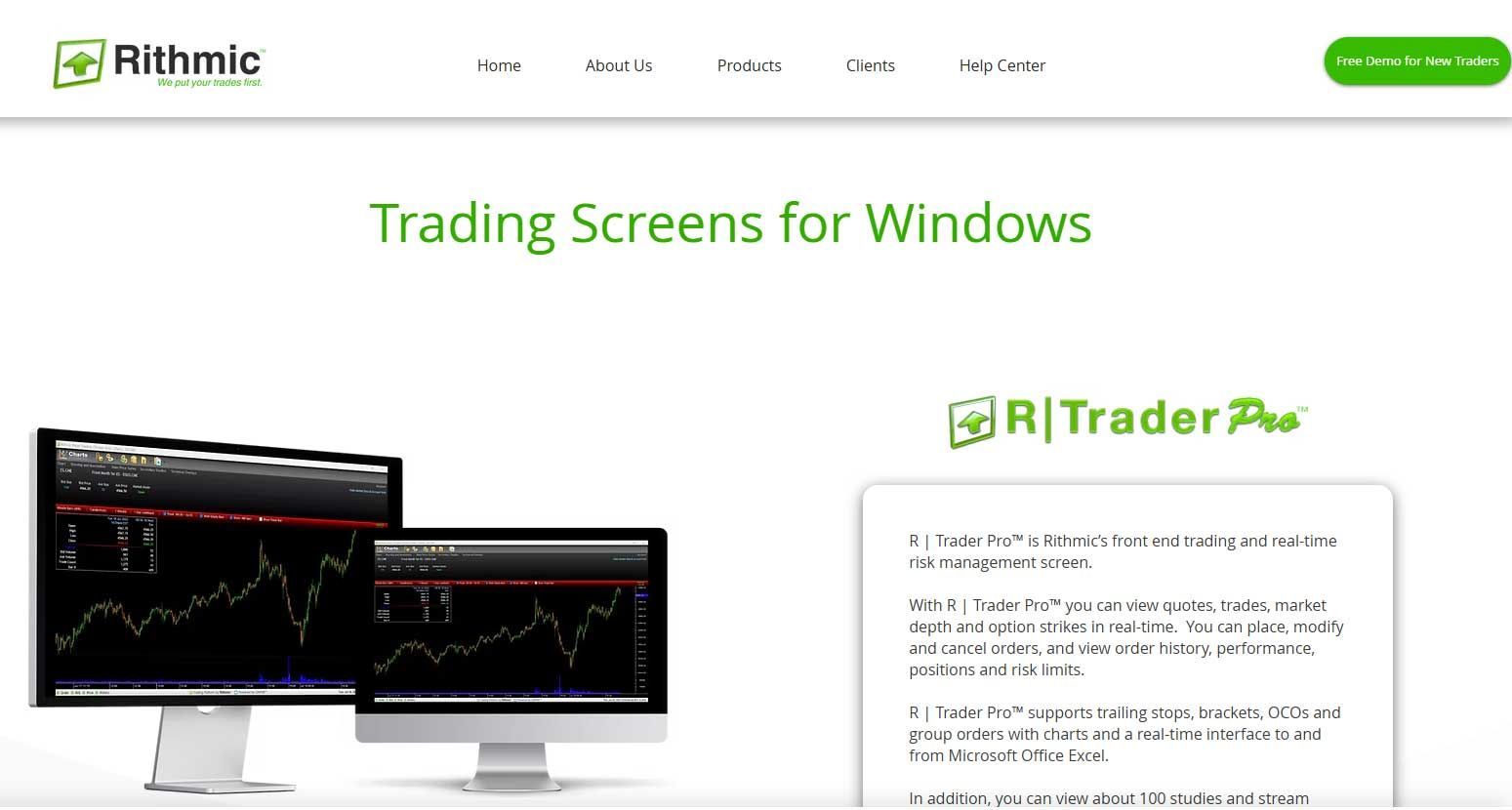 rithmic r trader pro trading software