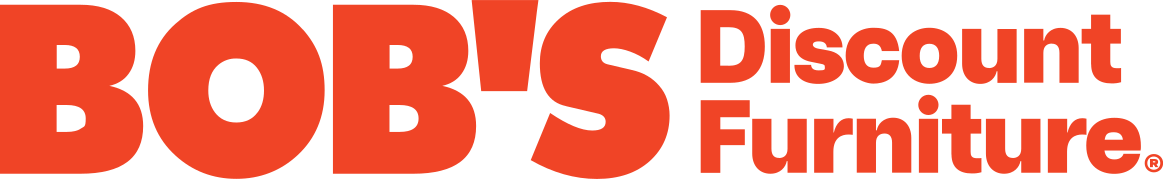 Bob's Discount Furniture logo in orange on white.
