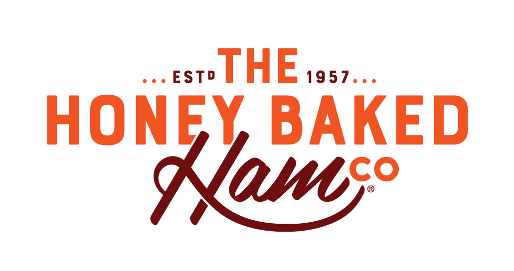 The honey baked ham co. logo is on a white background.