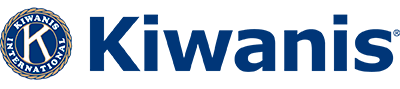 A logo for kiwanis is shown on a white background