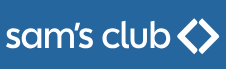 A blue and white logo for sam 's club