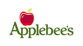 The Applebee’s logo: a red apple icon followed by the word