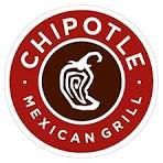 The Chipotle Mexican Grill logo: a circular red and brown emblem featuring a stylized white chili pepper in the center.