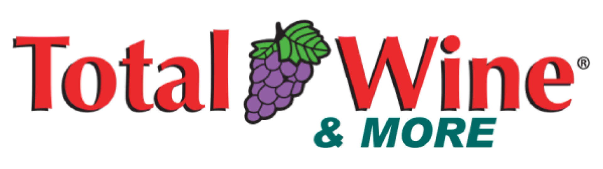 The total wine and more logo has a grape on it.