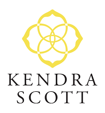 A kendra scott logo with a yellow flower on a white background