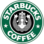 Starbucks logo: a green circular emblem featuring a white siren illustration, with