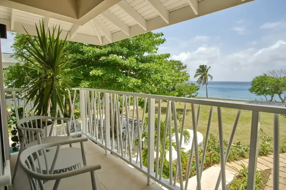 Vista al mar Caribe desde The Providence Hotel Boutique, un hotel frente al mar en San Andrés para descansar de verdad.