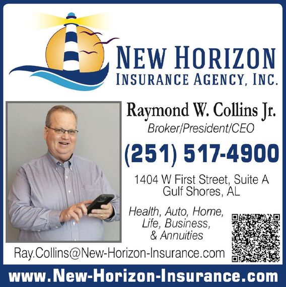 An advertisement for new horizon insurance agency inc.