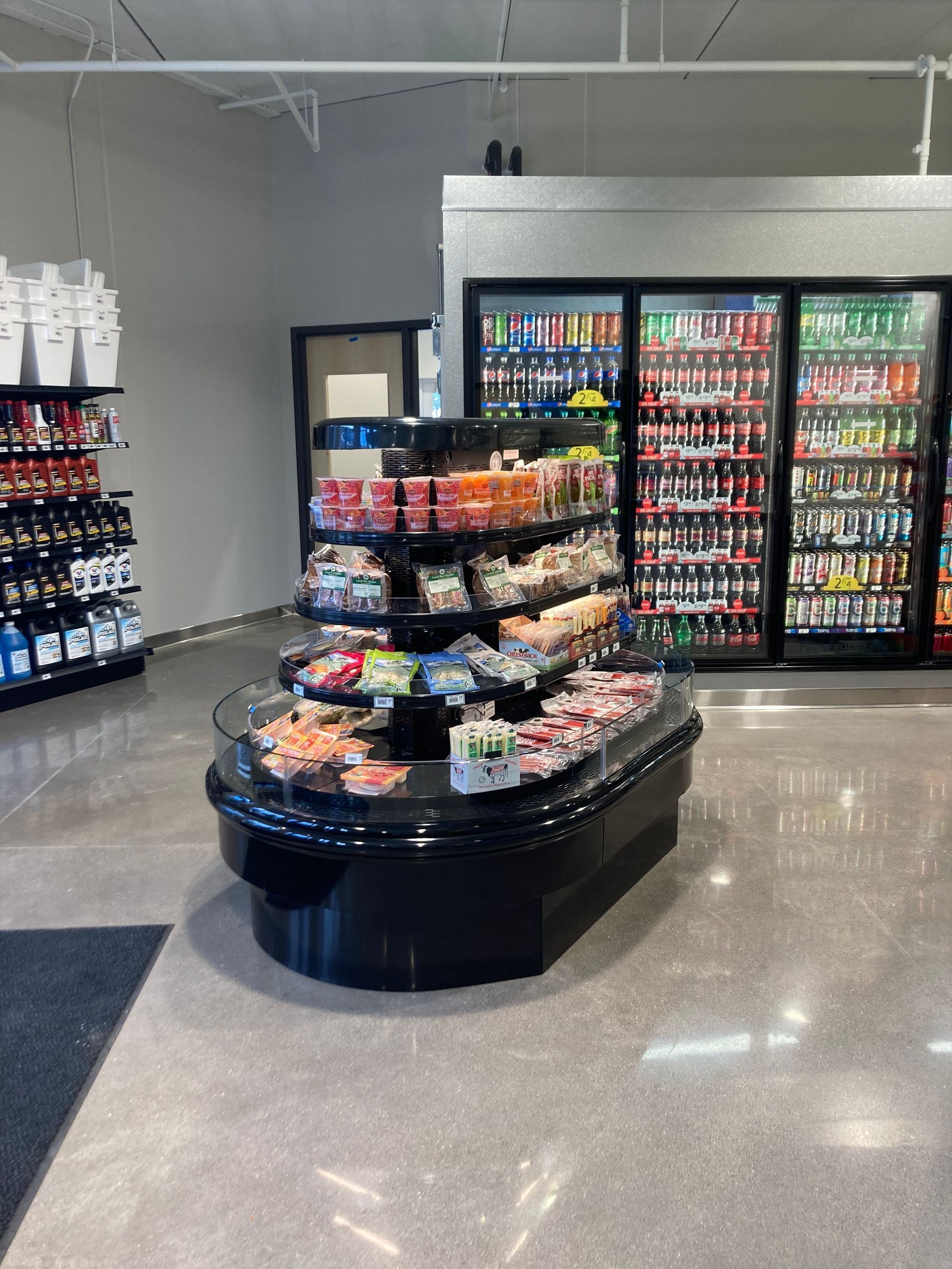 A grocery store filled with lots of food and drinks.