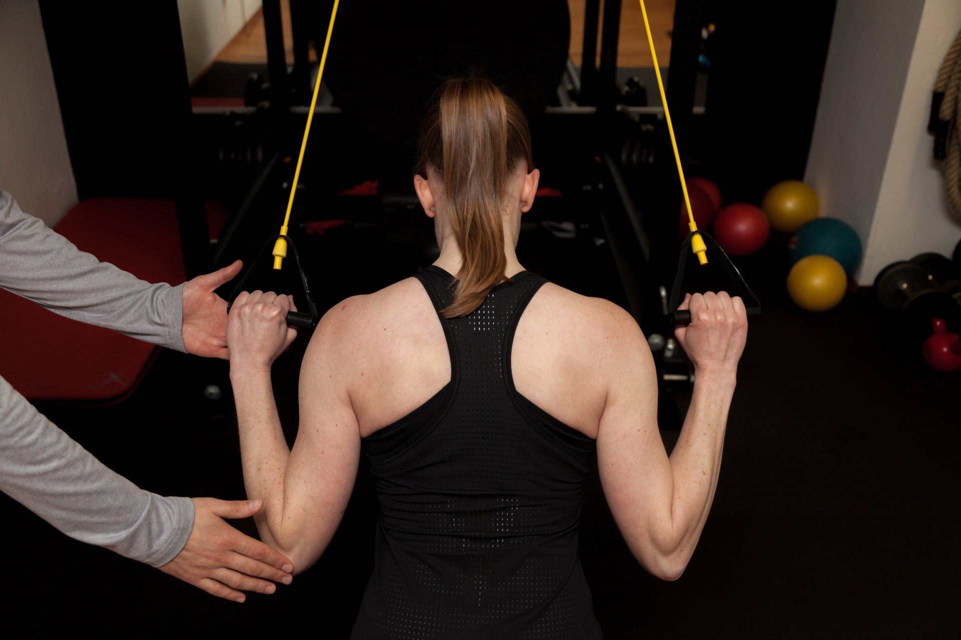 Sportlerin im Training