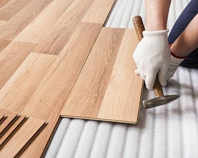 Installing Laminated Floor — South Lake, TX — Cunningham Contractors