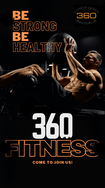 Strong Be Healthy Poster — 360 Fitness Group in Cairns, QLD