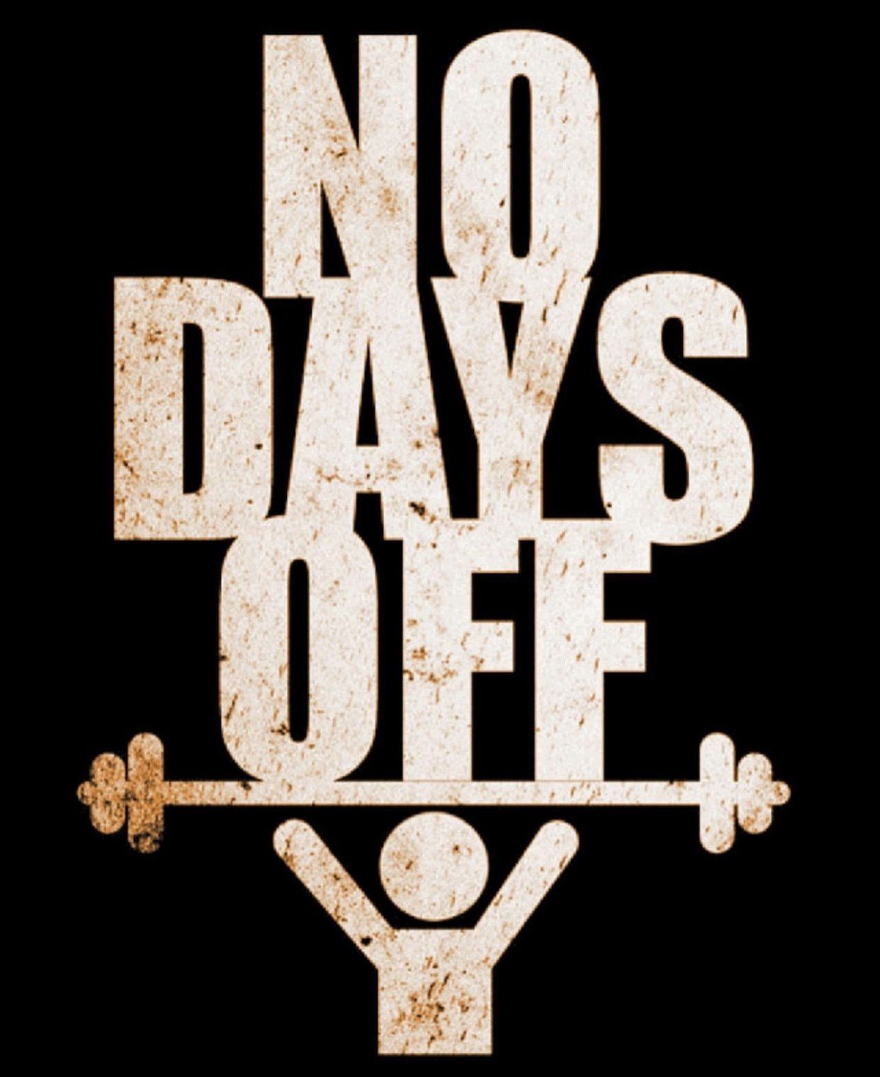 No Days Off Poster — 360 Fitness Group in Cairns, QLD