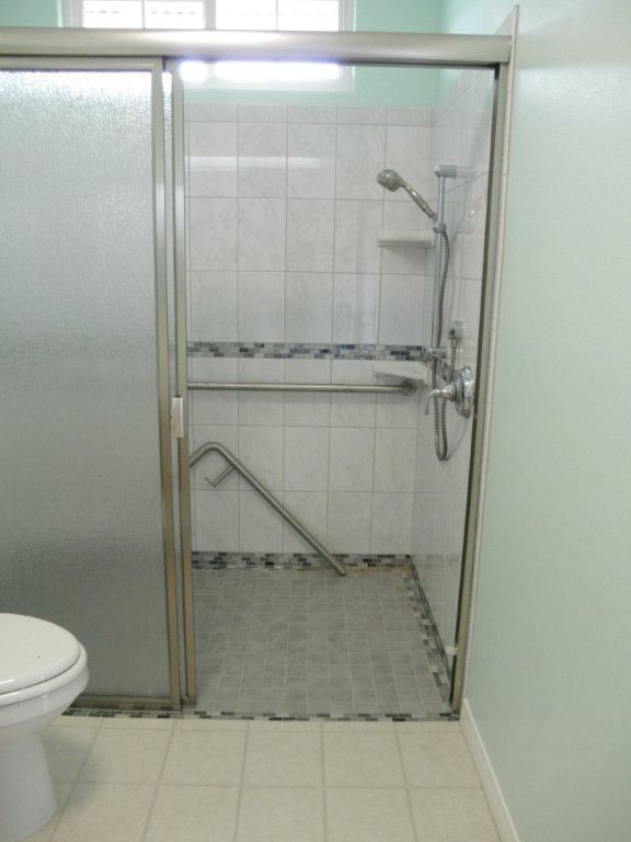 Sliding Shower Door Installed — Hilo, HI — Alumside Products Inc