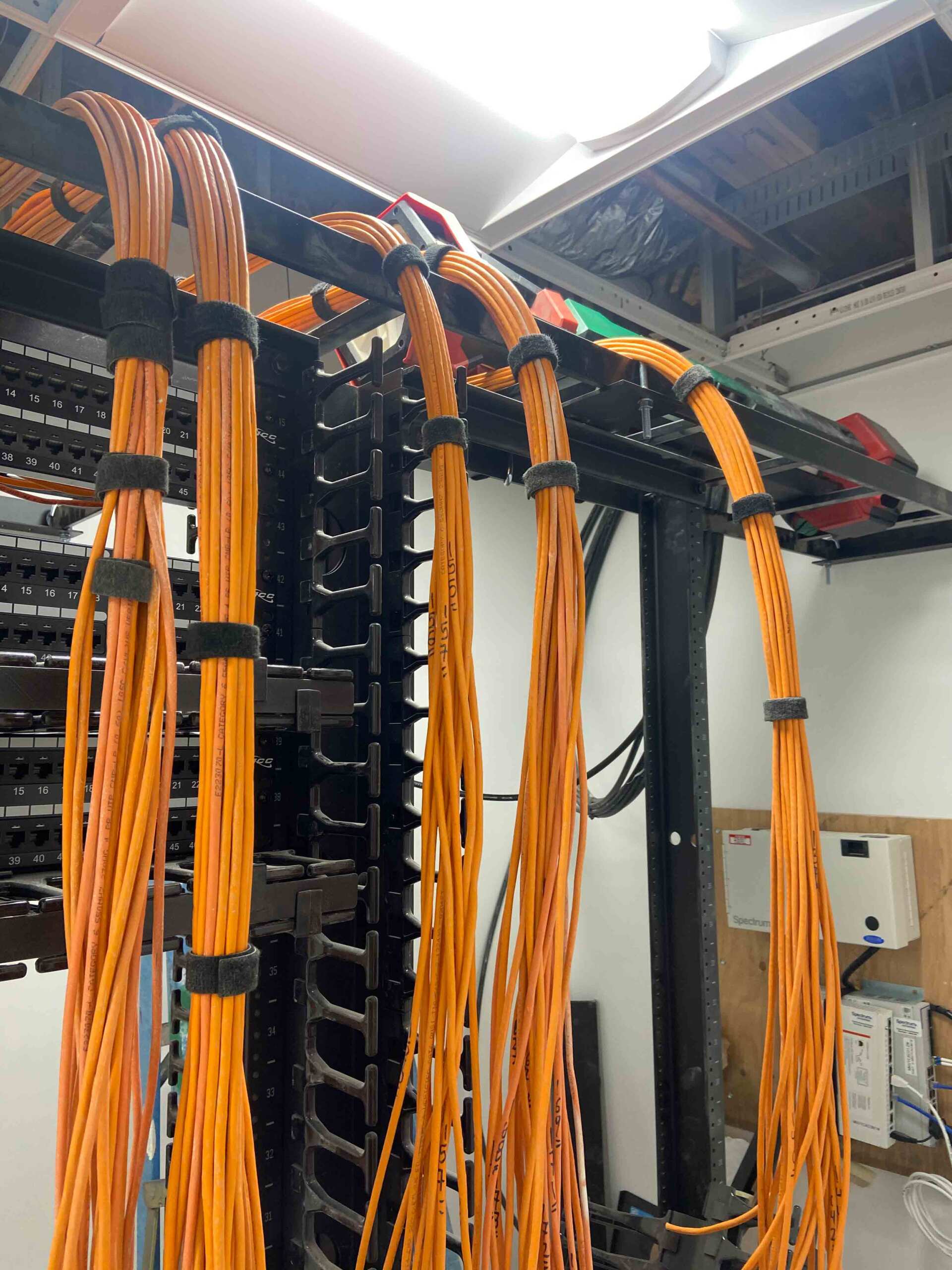 Switch Rack With Cable | Bellflower, CA | Telecomp Enterprises Inc.