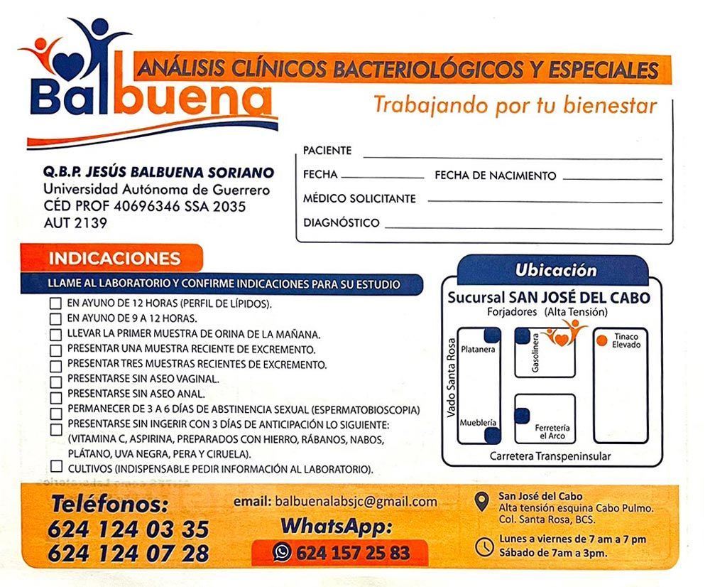 LABORATORIOS BALBUENA