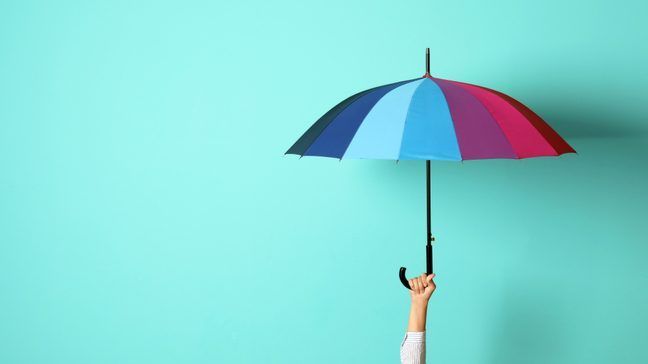 colorful umbrella representing personal umbrella insurance