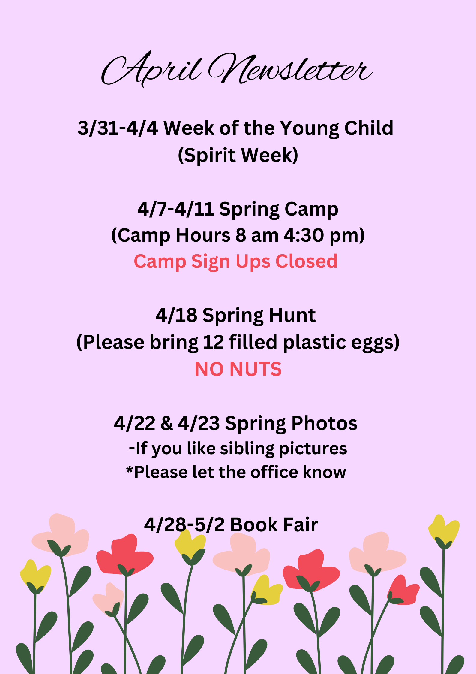 April Newsletter