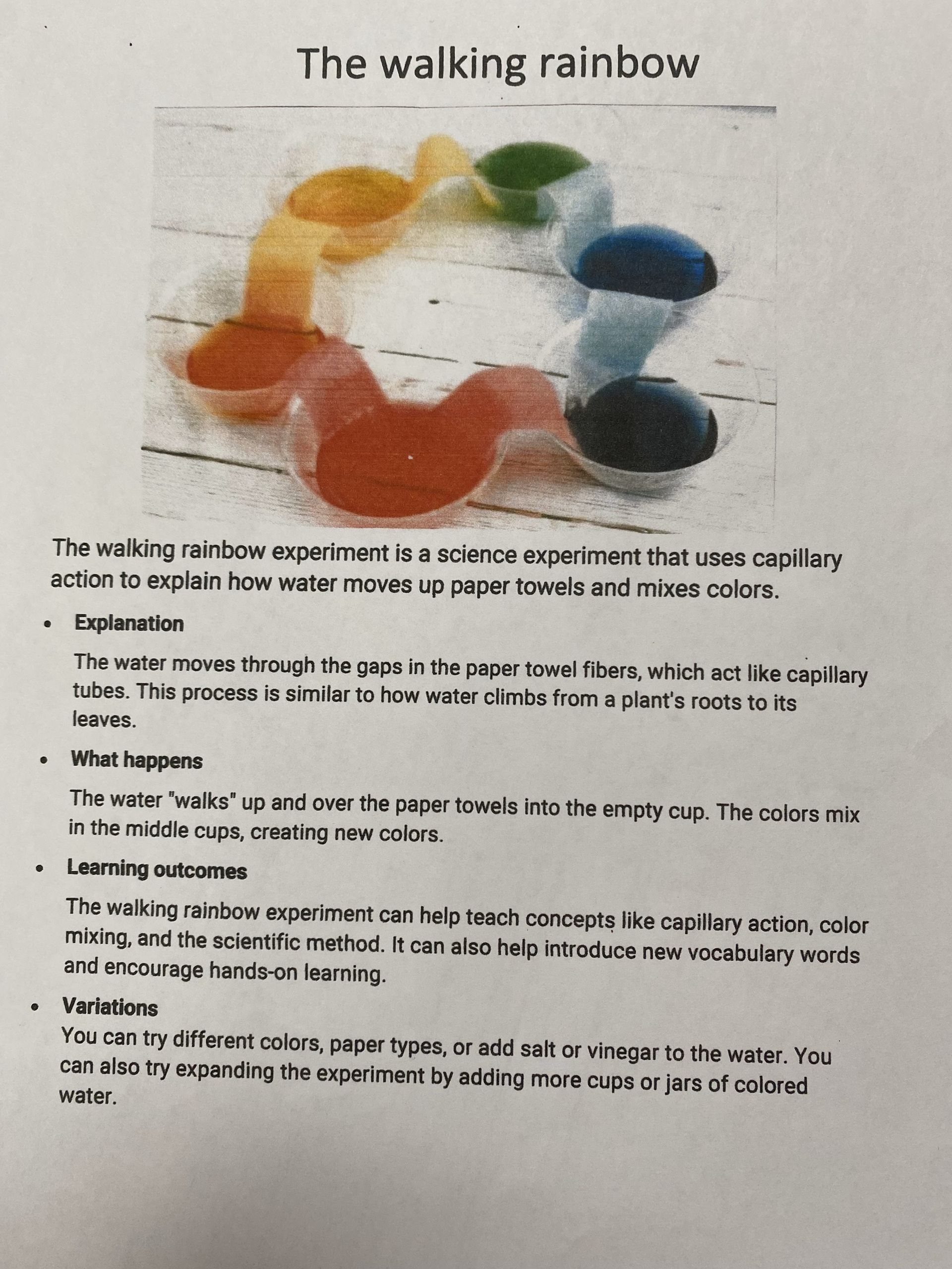 An article about experiment