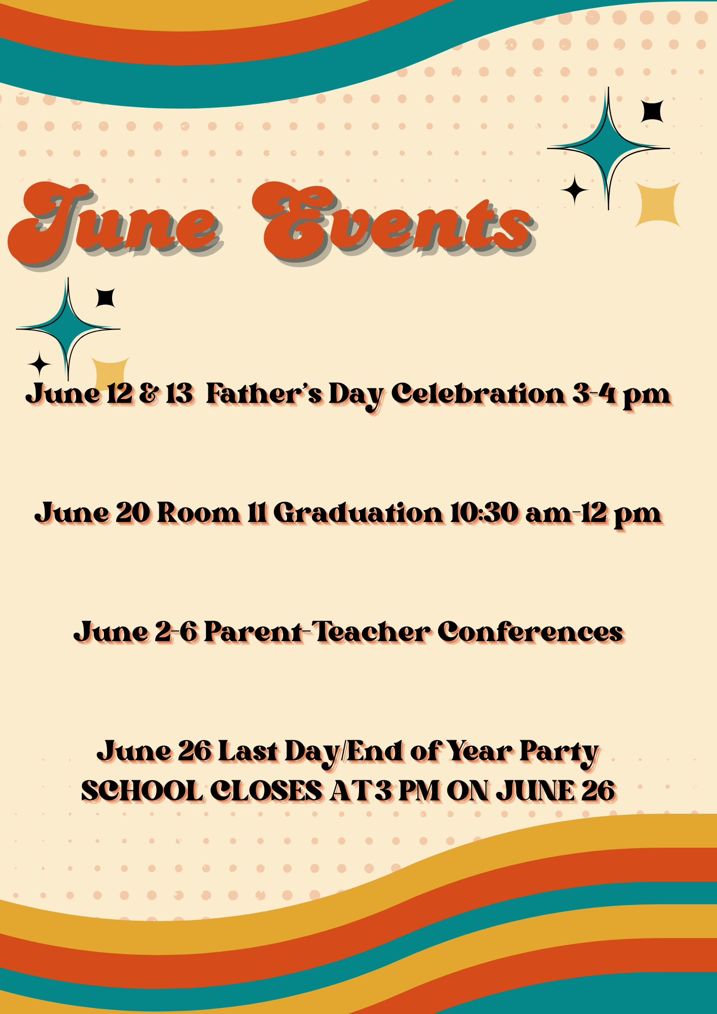 June Events Flyer