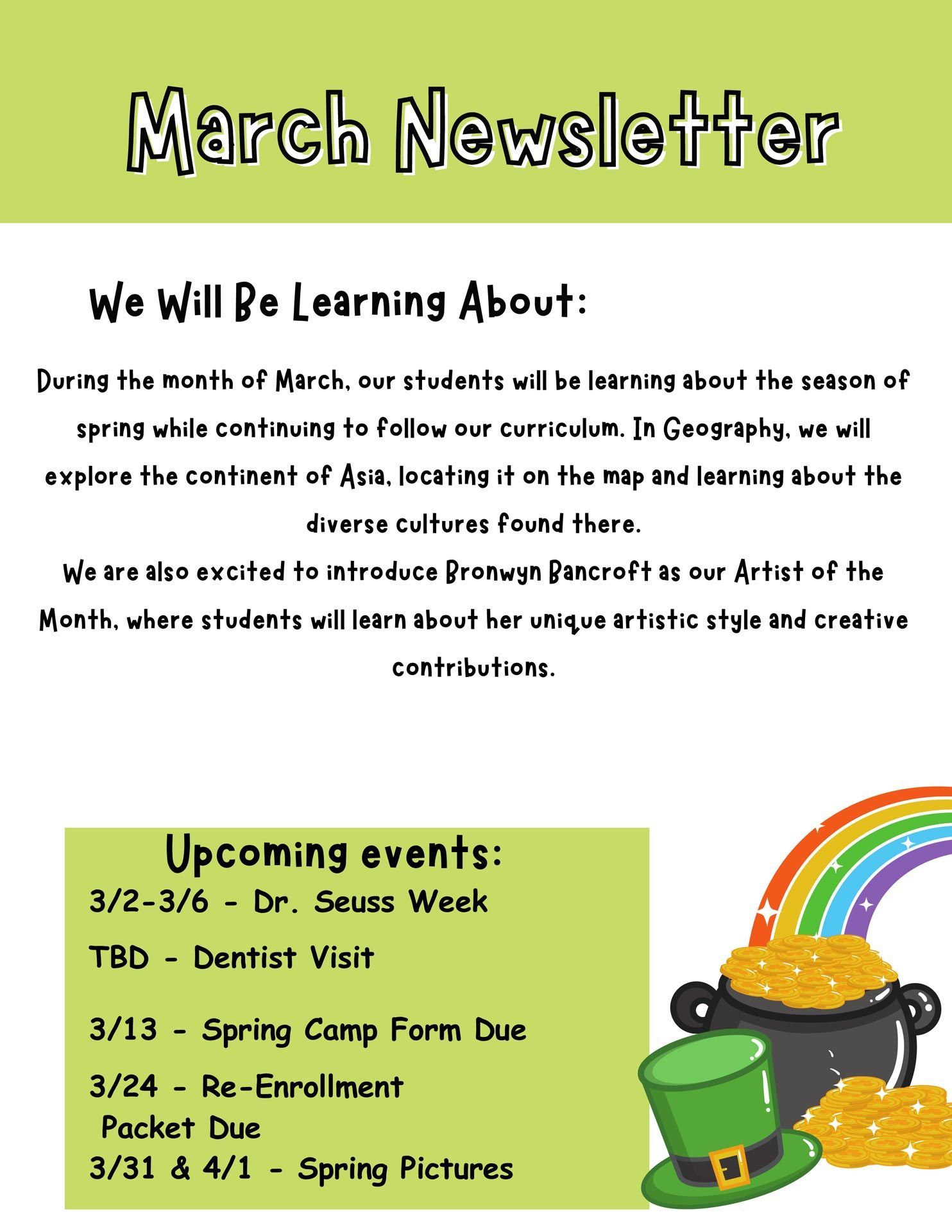 March Newsletter