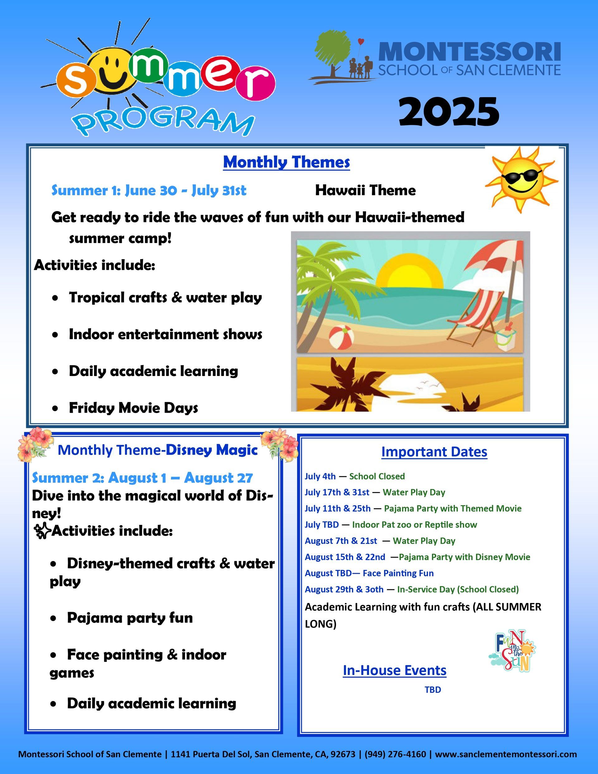 Summer Program Flyer
