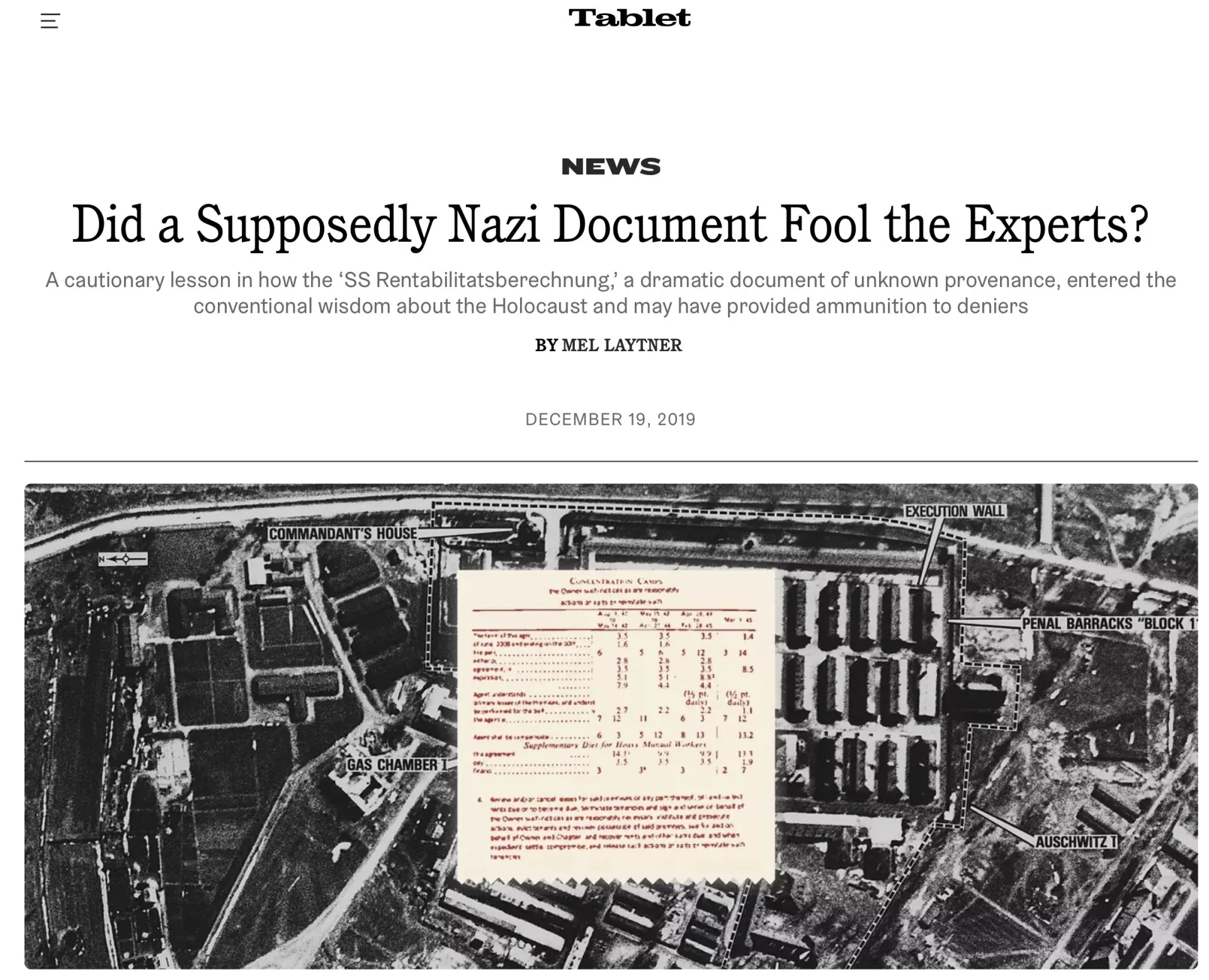 Mel Laytner Did a Questionable Nazi document Fool the Experts - Tablet Magazine