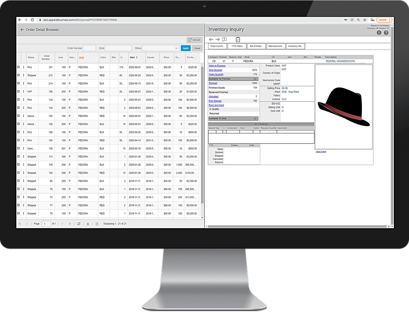Apparel ERP Features Apparel Business Systems