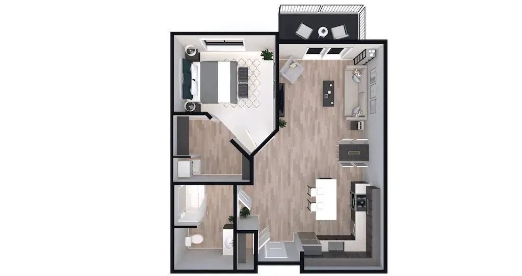 UNIT A floor plan