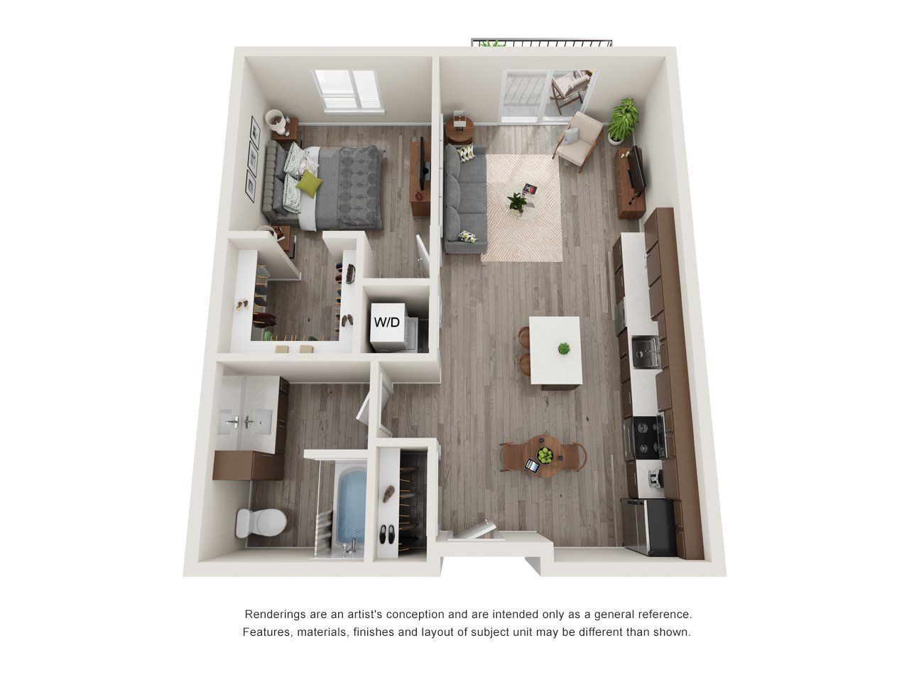 Acadia 1-Bedroom Unit