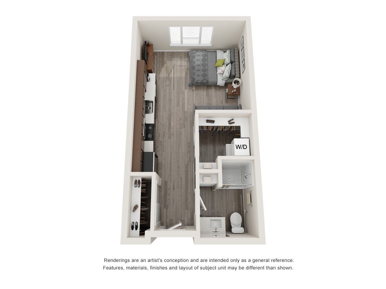 Acadia Studio Unit floorplan