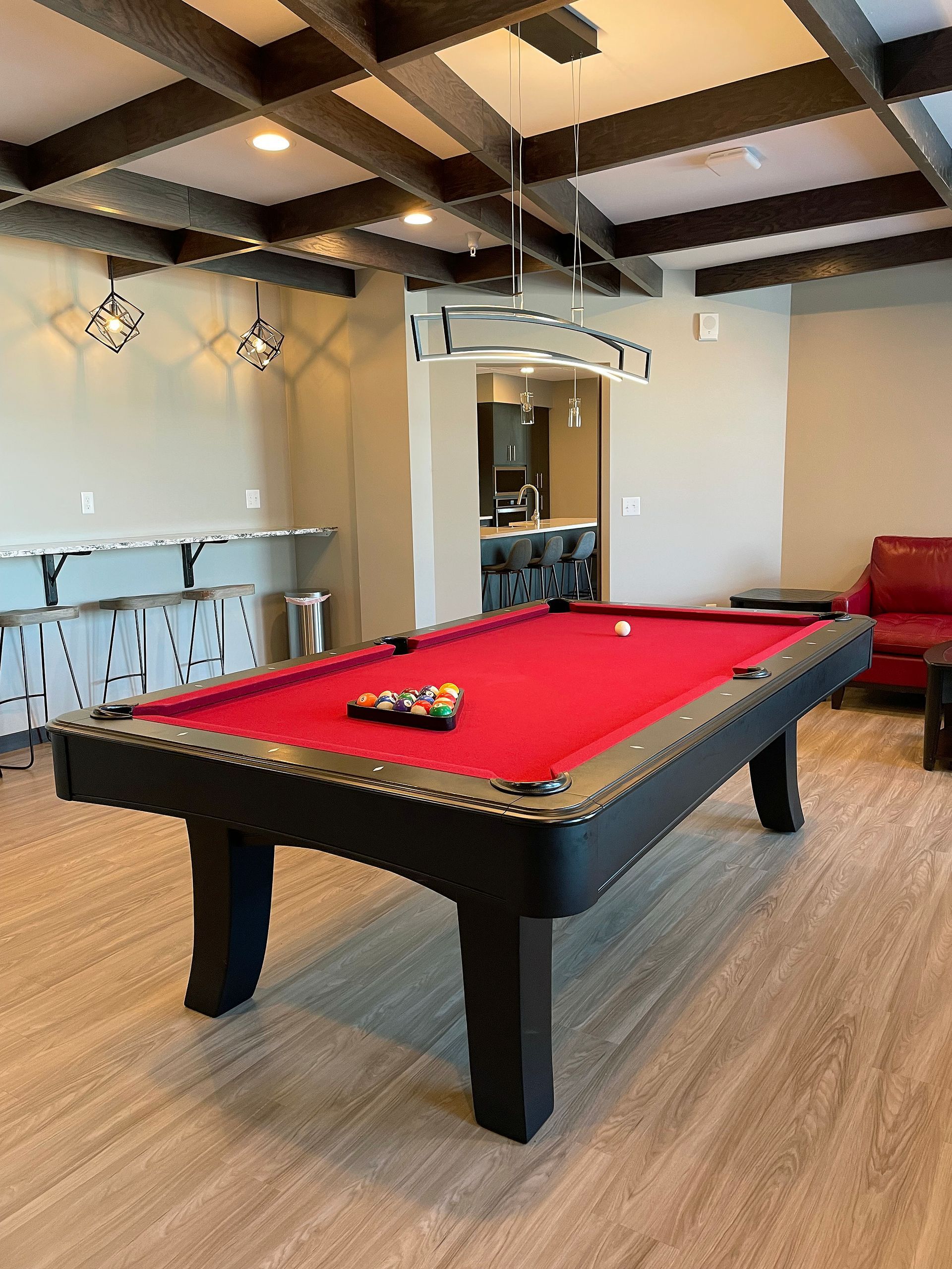 Aery Building pool table