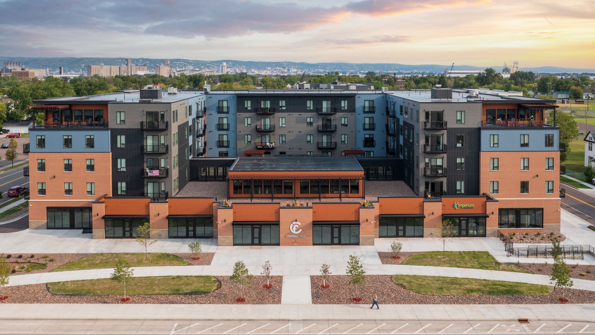 Central Flats aerial view