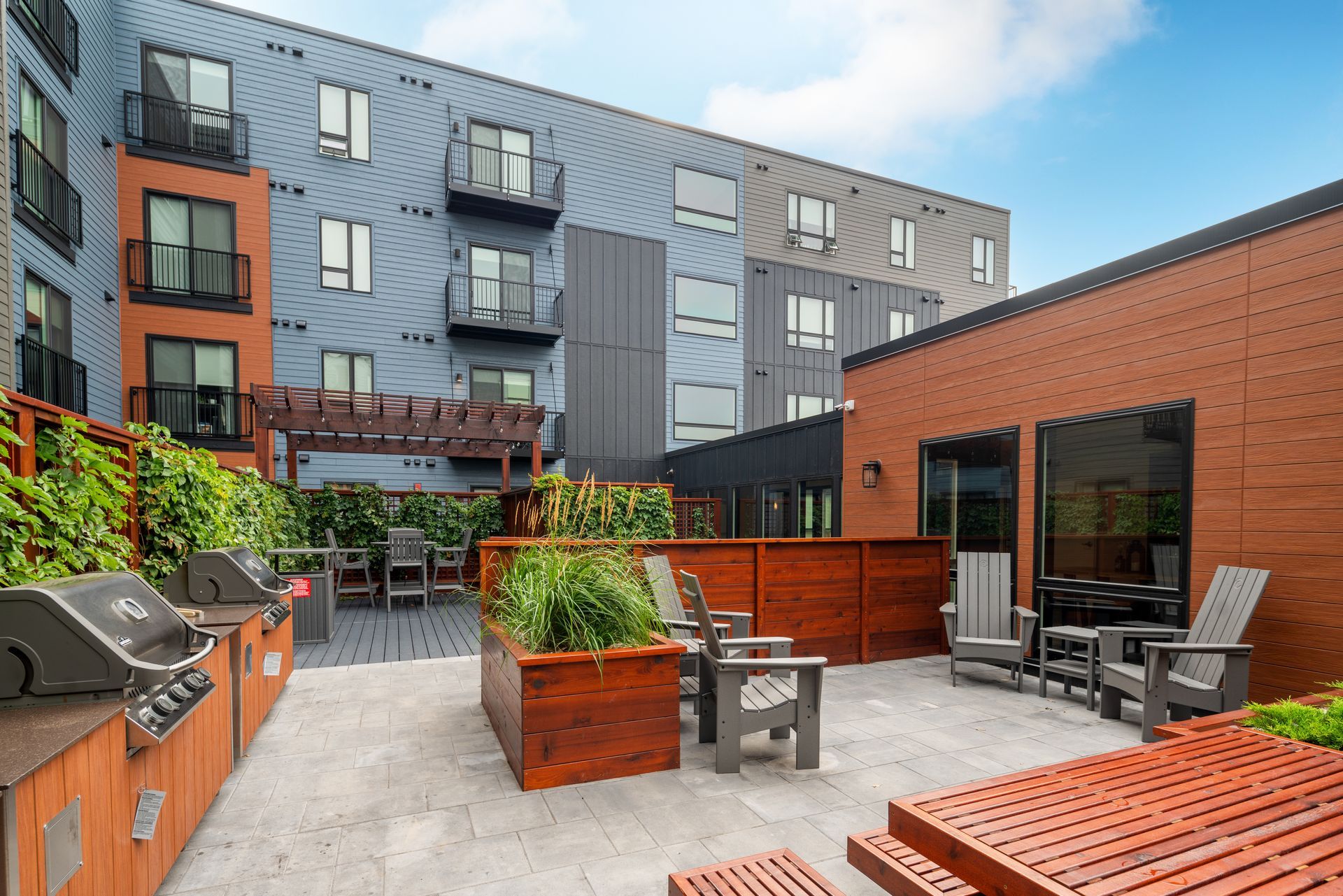 Central Flats exterior patio