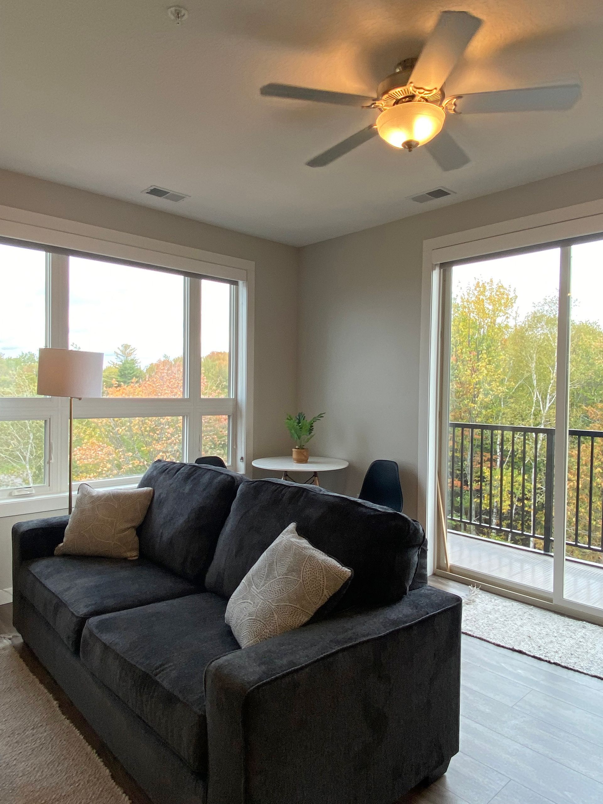 Aery Building living room with couch