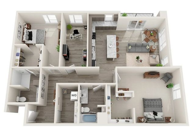 Aery 2-Bedroom with Office/Den