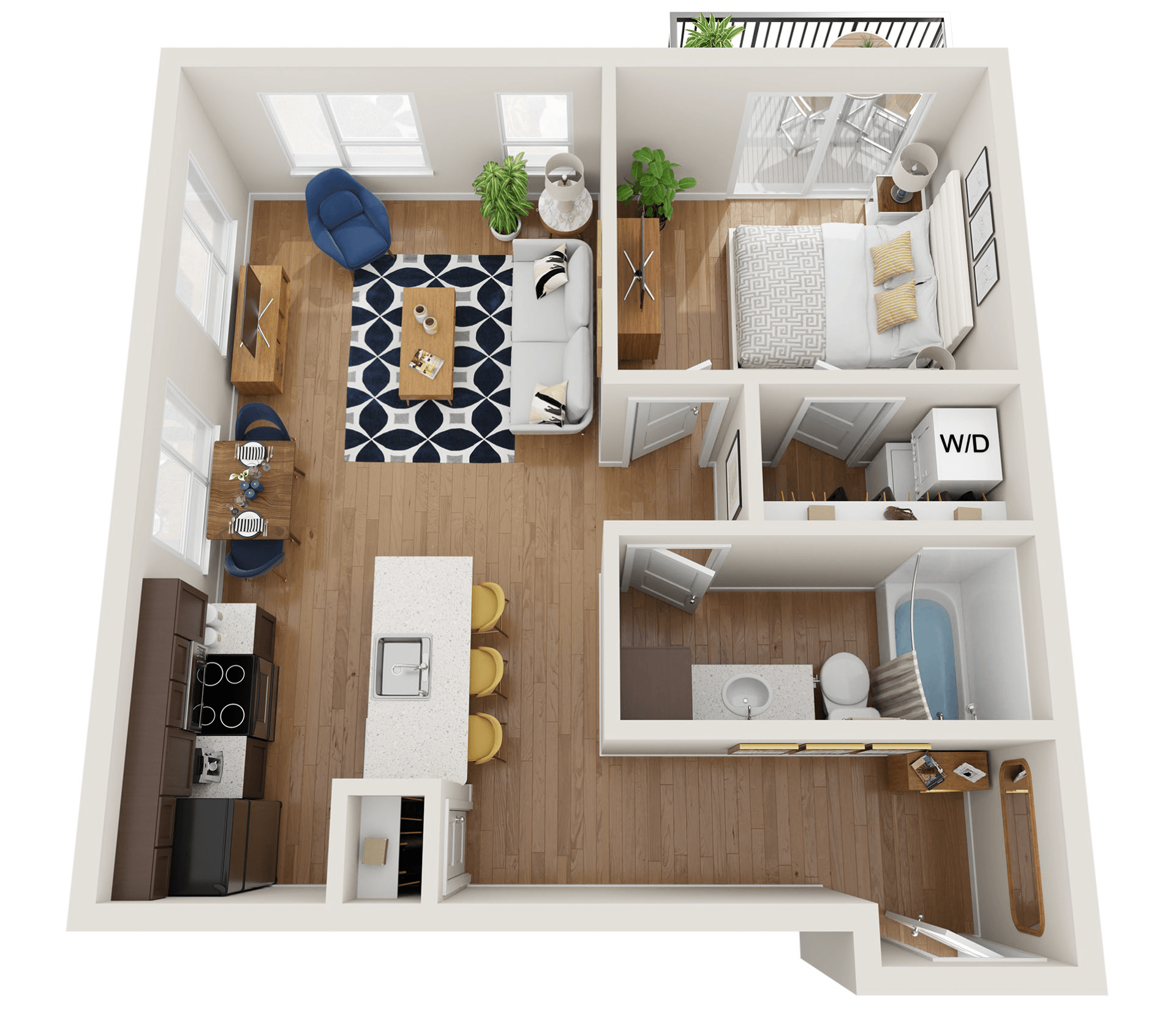 1-Bedroom - Corner Unit - B8