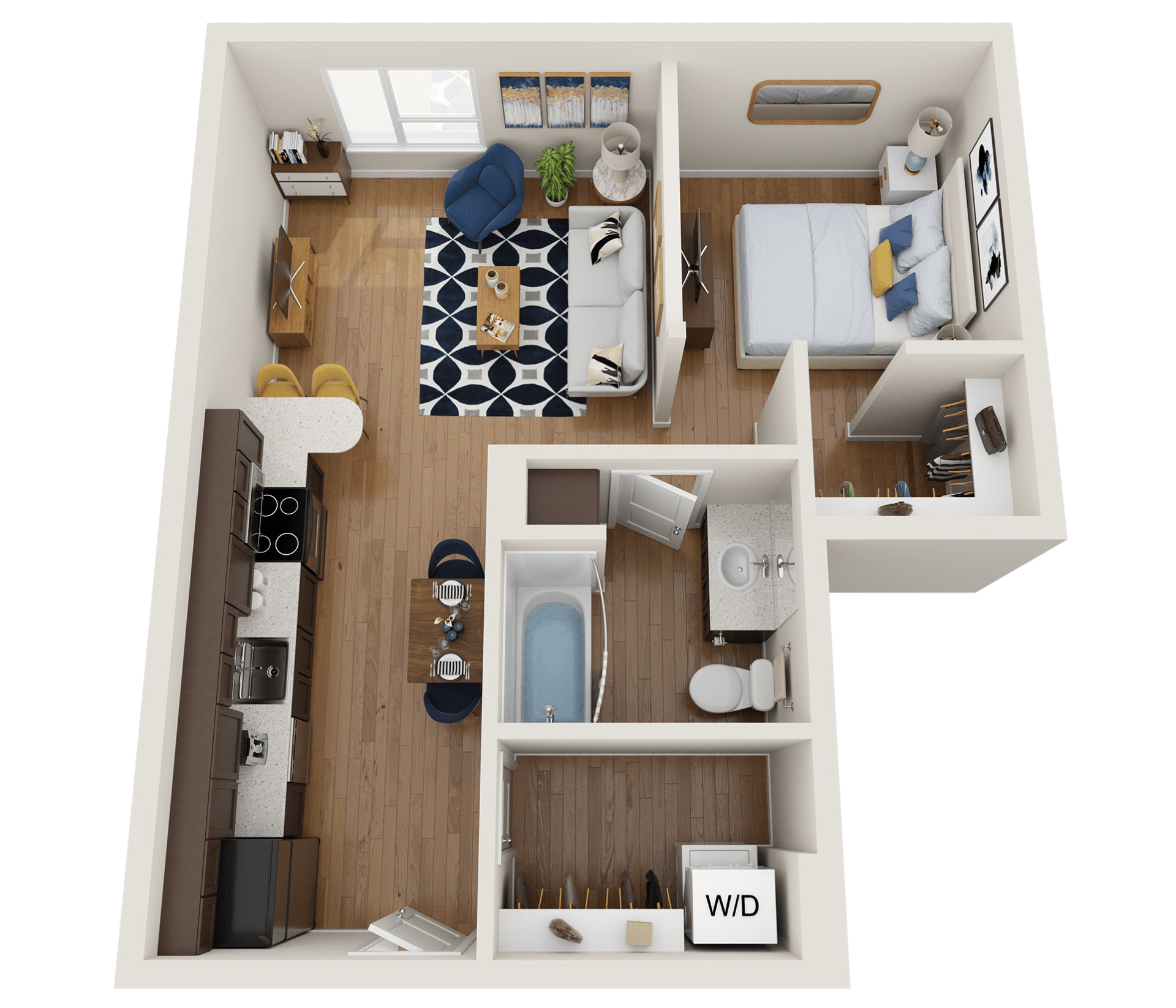 Studio Unit - Alcove Bedroom - A6