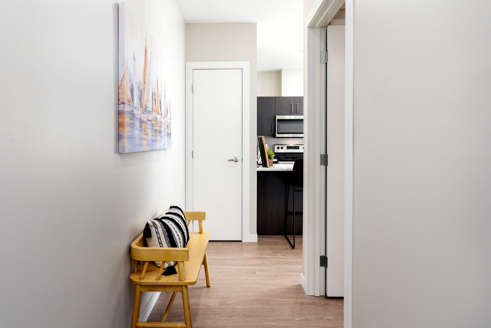 Lincoln Park Flats apartment hallway